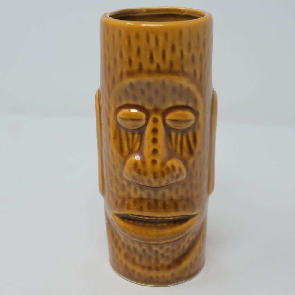 1 vtg ORCHIDS of HAWAII R-72 Ceramic TIKI Mug Taiwan Retro Mod Beach Barware EUC
